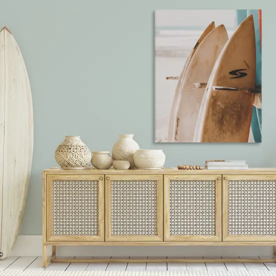 Stupell Industries Lined Up Surfboards Canvas Wall Art Design by LSR Design Studio {2}