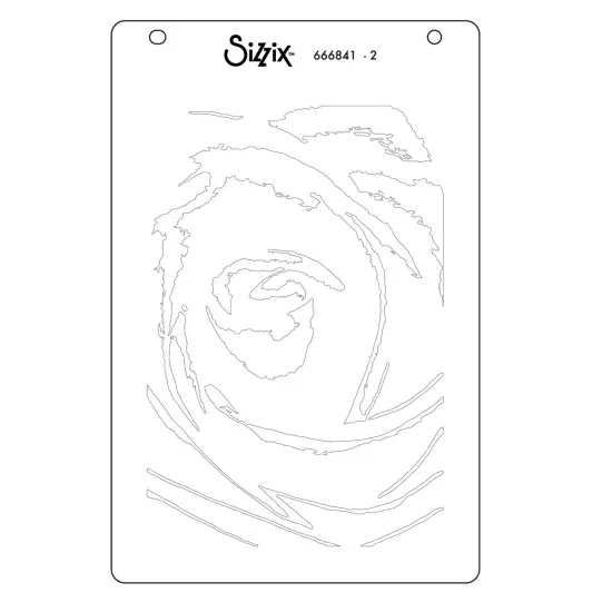 Sizzix A6 Stencil 4/Pkg by Stacey Park-Belle of the Ball {4}