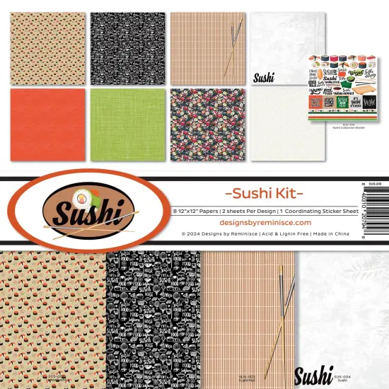 Reminisce Collection Kit 12"X12"-Sushi {1}