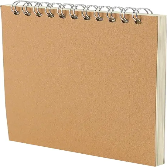 30 Pack A6 Spiral Sketch Book, 4x6 Inch Spiral Bound Drawing Pad(Brown) {4}
