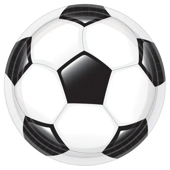 Goal Getter Soccer 10.5" Round Plates - 18ct {1}