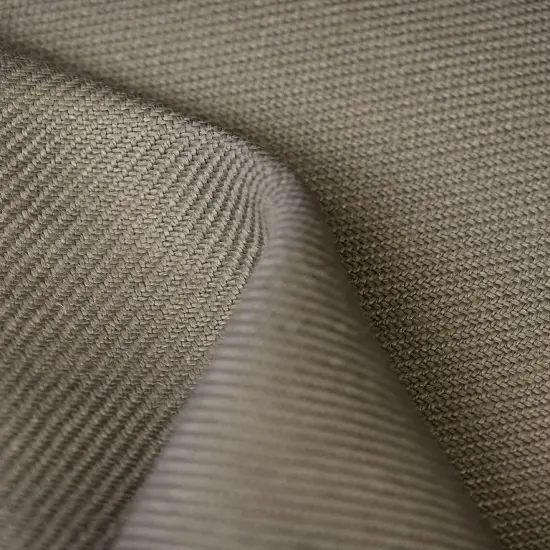 1 Yard Solid Mushroom Pure Irish Linen Twill Fabric 18.5 oz Flat 54 Inches Wide {1}