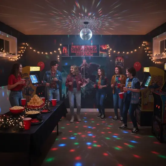 Stranger Things Scene Setters&reg; Wall Decorating Kit &ndash; Party Backdrop, Themed Birthday & Halloween Decorations {4}