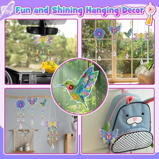 Summer Arts and Crafts for Kids Ages 8-12,Diamond Painting Kits for Kids Adults,Creative Art Activity Birthday Gifts for 6 7 8 9,10-12 Year Old,Easter Gifts for Teens,Adults {3}