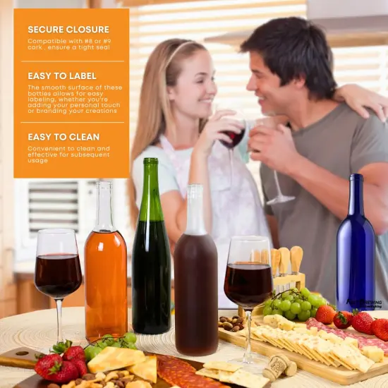 Green Wine Bottles (Pack of 12) {3}