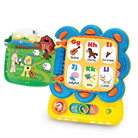 Collections Etc Interactive Lion Reading Toy with 4 Activities, 12mo.+ {1}