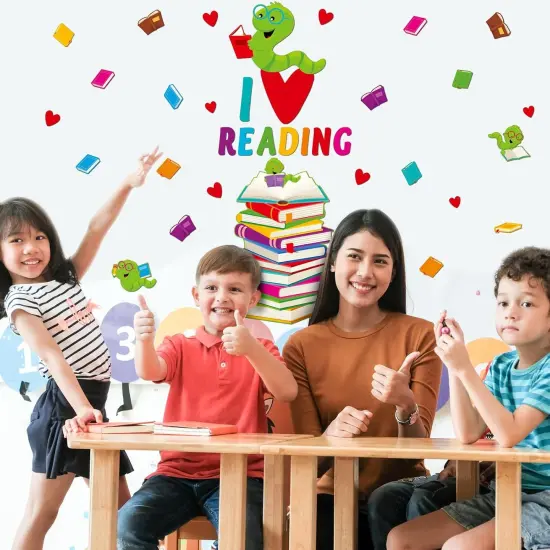 Reading Door Decorations Caterpillar Bulletin Board Decoration Set {5}