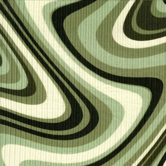 1 Yard Abstract Tie Dye 8x3 Yummy Rib Knit Fabric Soft Stretch 58/60 Inches Wide OLIVE {4}