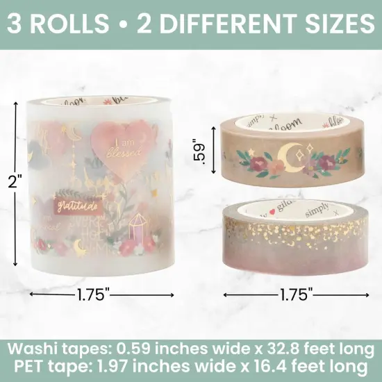 Washi & PET Tape Set, Boho Celestial - Simply Gilded x bloom {5}