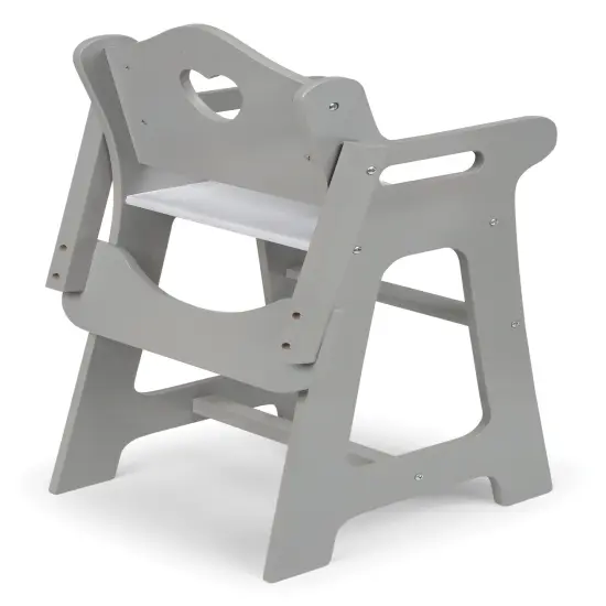 Badger Basket Doll High Chair - Executive Gray {6}