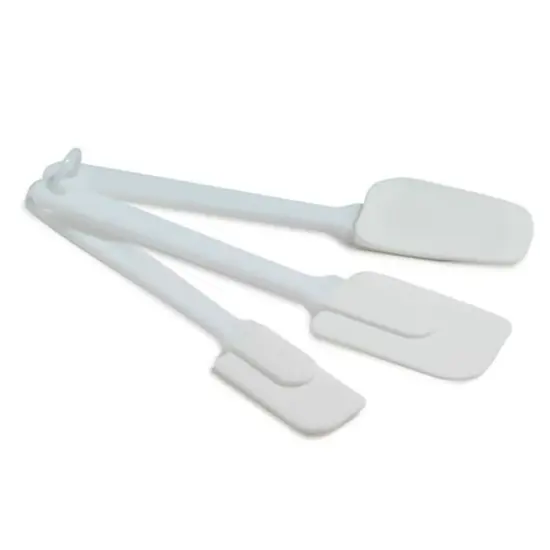 Norpro 3pc Flexible Silicone Rubber Spatula Set {1}