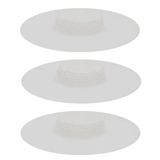 Handy Housewares 5" Durable Plastic Shower Drain Hair Trap - Helps Keep Drains Unclogged {1}