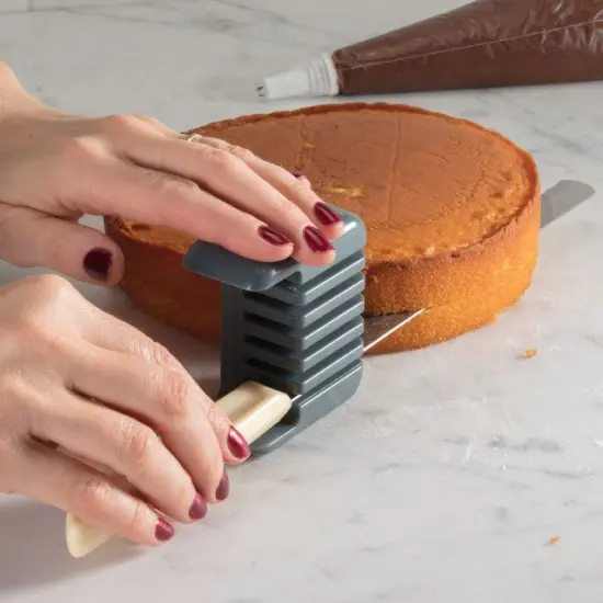 Hutzler Torte Tool - Multilayer Cake Slicing Guide - Slice Perfectly Even Layers White {4}