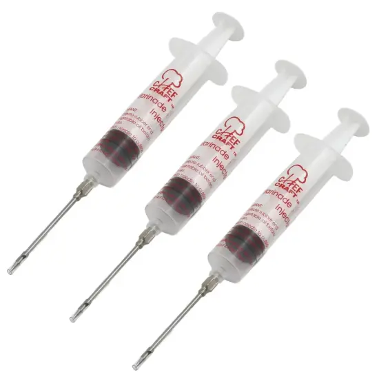 Chef Craft 1oz Meat Injector Marinade Seasoning Flavor Syringe with Stainless Steel Needle {1}