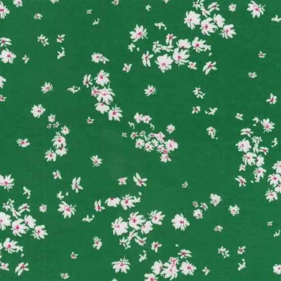 Floral Blossom Print Brushed DTY Knit Stretch Fabric 58/60" Wide RUST {3}