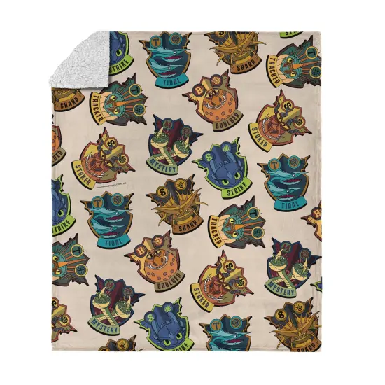 Universal How to Train Your Dragon Silk Touch Sherpa Throw Blanket Hiccup and Toothless {7}