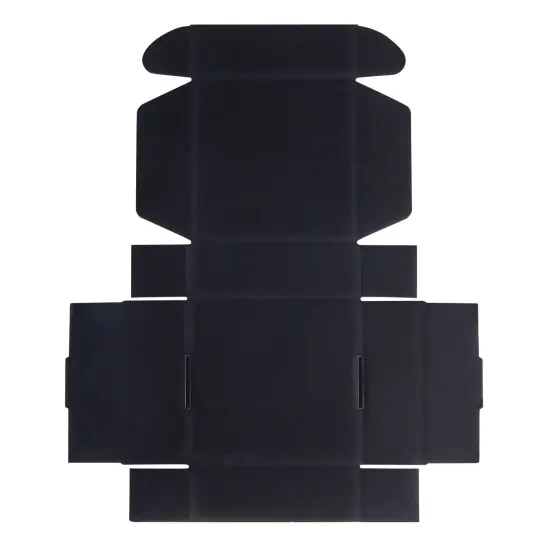 25-Pack Corrugated Packaging Boxes for Shipping, Cardboard Mailers for Small Business, Boutiques, Mailing Gifts, Gift Boxes for Wedding Reception, Bridal Shower (Black, 6x6x2 in) {7}