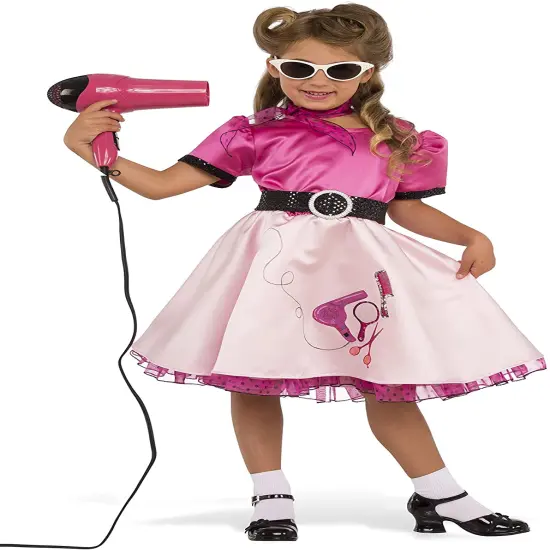 Rubie's Costume Child's 50's Beauty School Girl Costume, Large, Multicolor As Shown {1}