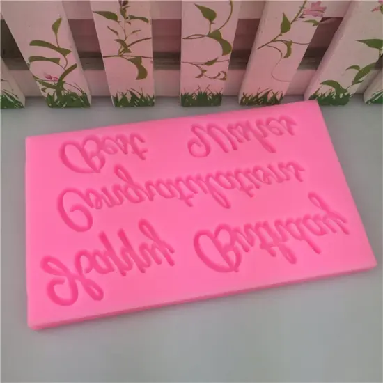 Congratulations & Best Wishes Silicone Mold Flexible Candy {3}
