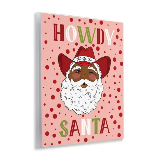 Stupell Industries Howdy Santa Western Christmas Wall Plaque By Hey Bre! Creative Studio {3}