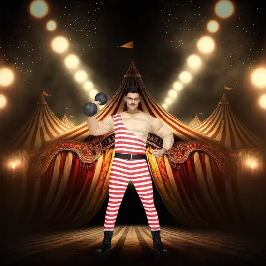 Carny Muscle Man Costume Adult Standard {4}