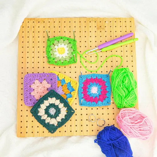 12" Bamboo Crochet Blocking Board {4}