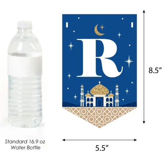 Big Dot of Happiness Ramadan Mubarak - Bunting Banner - Party Decorations - Ramadan Mubarak {4}