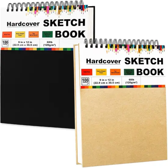 9" x 12" Sketch Book, Drawing Pad Sketchbook for Drawing {1}
