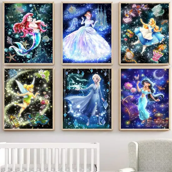 Pack Diamond Painting Kits, 5D Princess Diamond Art Kits {2}