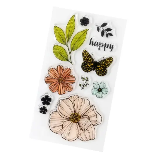 Vicki Boutin Mixed Media Acrylic Stamps-Floral {4}