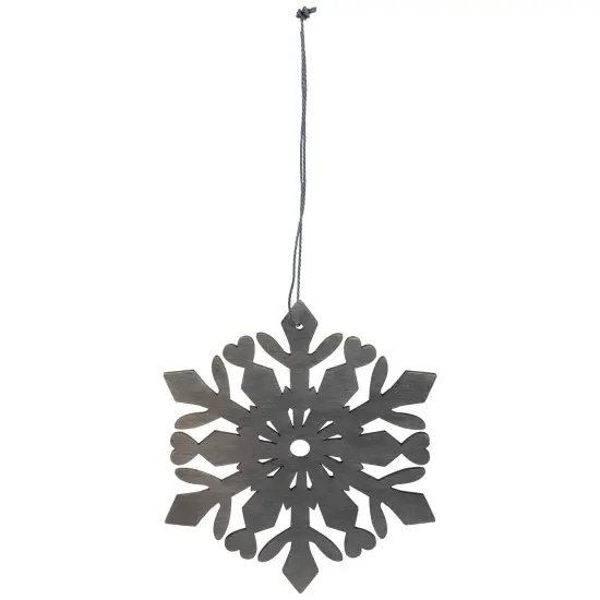 Northlight Hanging Snowflake Christmas Ornament - 4.75" - Gray {6}