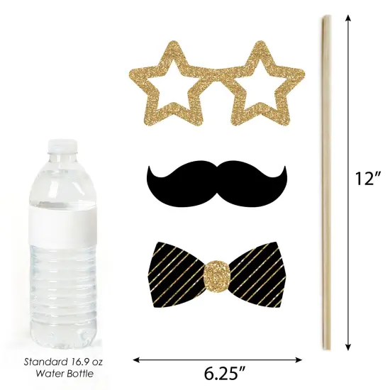 Big Dot of Happiness Hello New Year - 2025 NYE Party Photo Booth Props Kit - 20 Count {6}