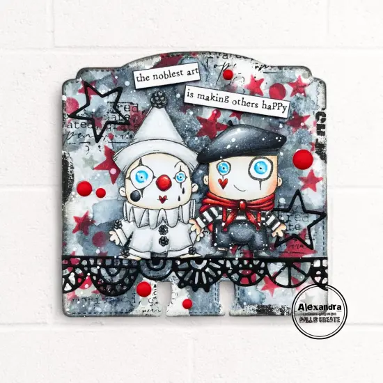 AALL And Create A7 Photopolymer Clear Stamp Set-Pierrot And Mime {5}