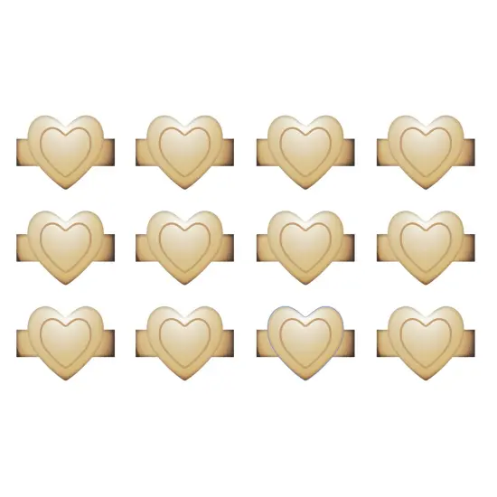 We R Charm Stapler Charm 12/Pkg-Gold Heart {3}