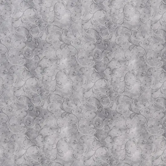 Mook Fabrics Elegance Cotton Fabric [45 in. Wide] - By The Yard Grey {1}