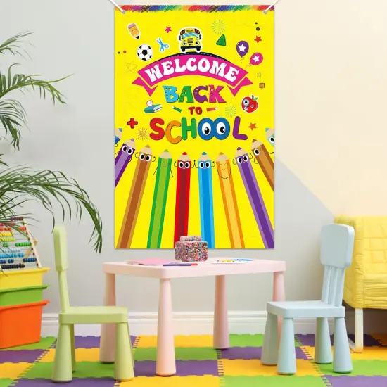 Back to School Door Banner - Yellow {4}