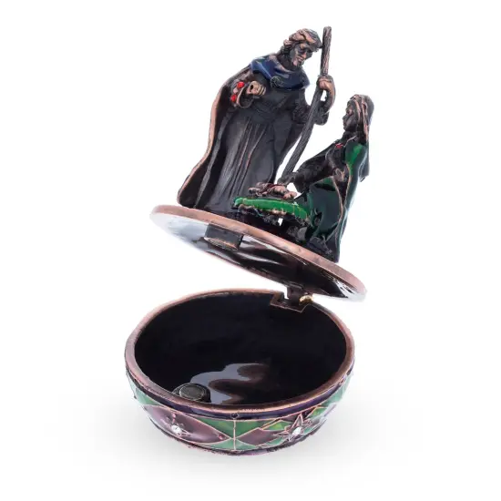 Nativity Scene Keepsake Rosary Box Figurine {4}