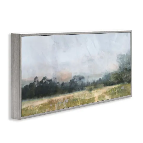 Stupell Industries Rural Field Abstract Landscape Framed Giclee Art Gray Frame {3}