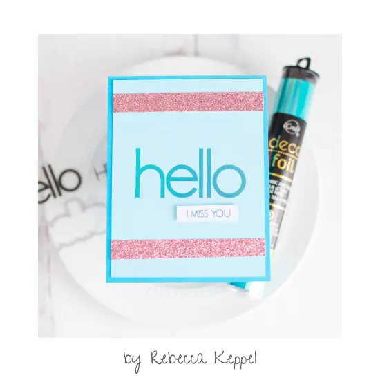 Deco Foil Adhesive Transfer Sheets 5.9" x 5.9"-Oh Hello {6}