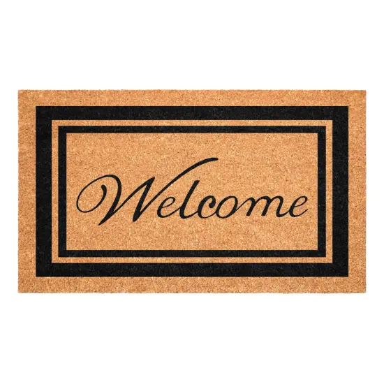 152961830WELC Black Border Welcome {7}