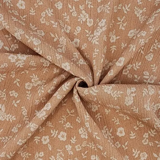 1 Yard Sandstone Rayon Crinkle Apparel Fabric Lightweight for Apparel, 50/52" Width {2}