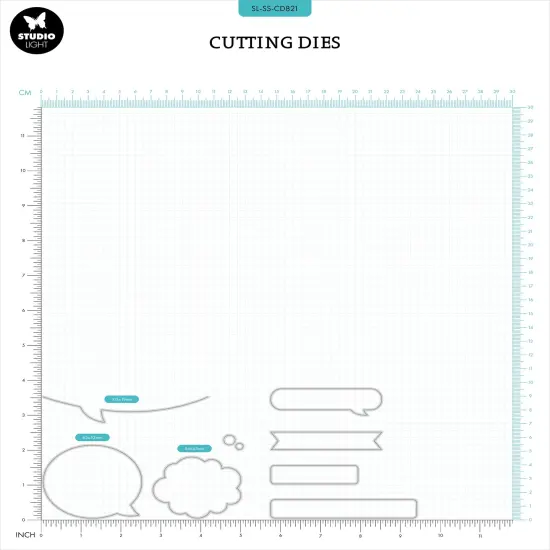 Studio Light Sweet Stories Cutting Die-Nr. 821, Speech & Tekst {1}