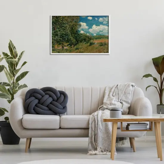 Stupell Industries Classic Cloudy Landscape Framed Giclee Wall Art Design by Alfred Sisley {2}