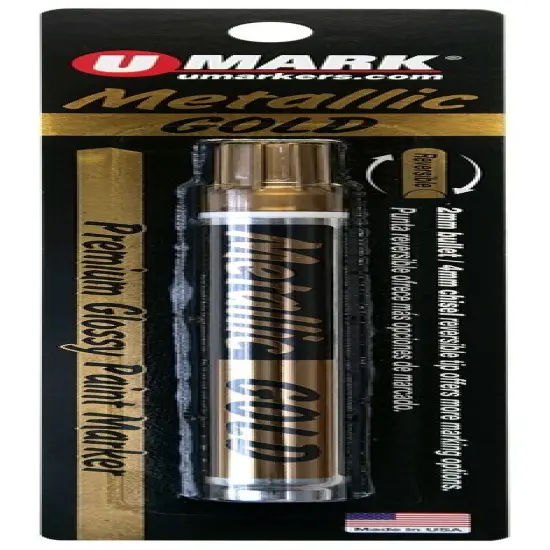 U-Mark Premium Metallic Paint Marker Carded {1}