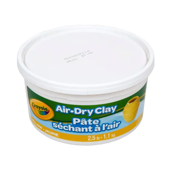 Air Dry Clay, 2.5lb Tub, Yellow {1}