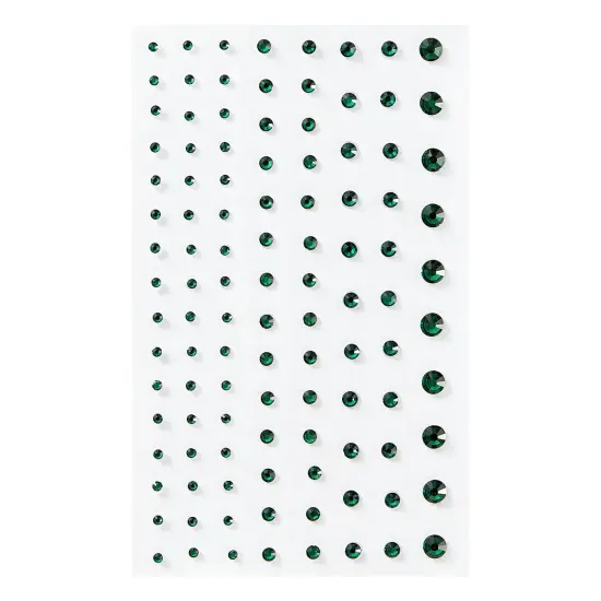 Spellbinders Color Essentials Gems 108/Pkg-Emerald {3}