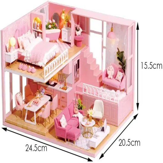 Miniature Wizardi Roombox Kit - Romantic Story Dollhouse Kit {2}
