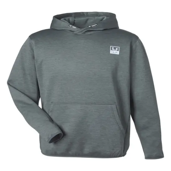 HUK&reg; Men's Performance Hooded Fleece Pullover Volcnc ash hthr {1}