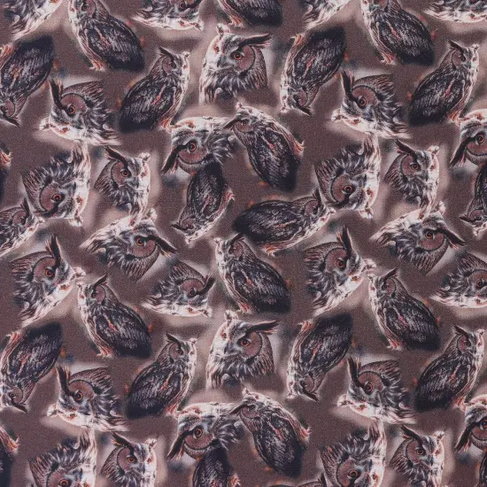 Mook Fabrics Wildlife Cotton Fabric [45 in. Wide] - By The Yard Owl {1}