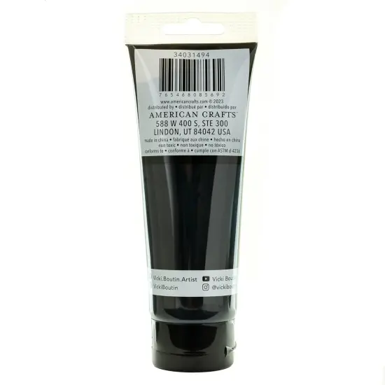 Vicki Boutin Mixed Media 4oz Paint-Black {2}